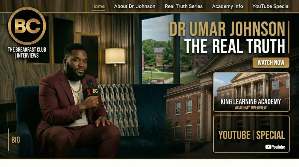 2026 Umar Johnson on The Breakfast Club/Netflix Full Interview Breakdown: What Stood Out From the DJ Envy, Charlamagne tha God, Jess Hilarious, and Loren LoRosa Exchange — Pulse of Fame